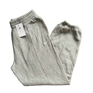 NIKE Heather Gray Fleece Sweatpants Joggers NWT